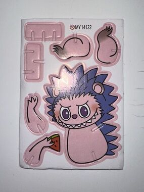 Labubu standing paper doll